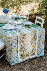 Tavola Lemons with Blue Flowers Placemats - Set of 4